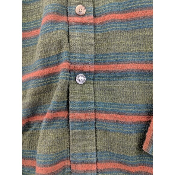 Mountain Khakis Horizontal Striped Mens Medium Long Sleeve Button Up Shirt - Picture 3 of 10
